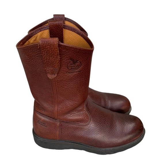 Georgia Boots Men's Brown Leather Wellington 11” G5384 - Picture 4 of 13